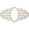 Ekena Millwork Elizabeth Wood Fretwork Pierced Medallion, 26"W x 13"H x 7 1/8"IW x 12 3/8"IH x 3/8"T, Hickory CMWP26X13X0375EBHI - alternate 2